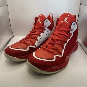 Men’s 10.5 Jordan Super.Fly 2 PO Gym Red White 645058-602 Basketball FlightPlate